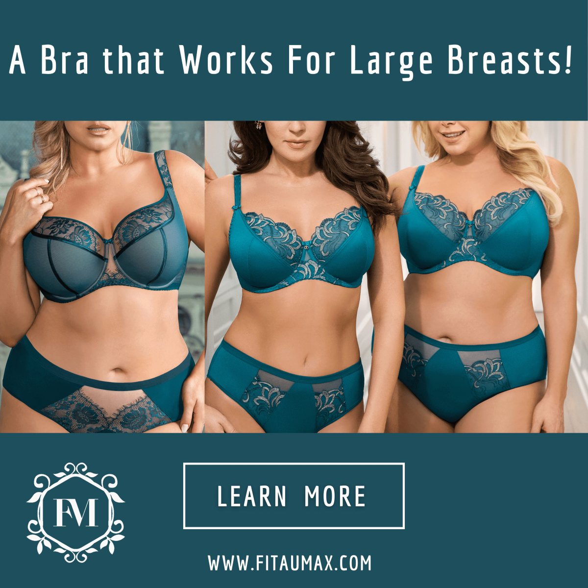 Bras that Fit Large Breasts: Comfortable & Supportive Bras | Fit Au Max  Lingerie – FitAuMaxLingerie