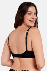BLACK LACE BRA ARUM UNDERWIRE SOFT - FitAuMaxLingerie