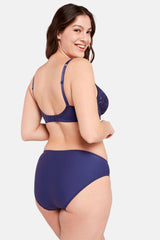 NAVY BLUE LACE BRA ARUM UNDERWIRE SOFT - FitAuMaxLingerie