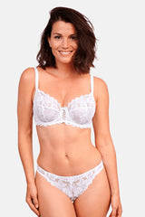 WHITE LACE BRA ARUM UNDERWIRE SOFT - FitAuMaxLingerie