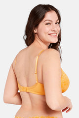 YELLOW LACE BRA ARUM UNDERWIRE SOFT - FitAuMaxLingerie