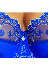 Blue Lace Underwire Bra  | <TITLE OF STORE>