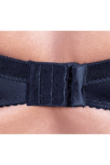 BLACK LACE BRA WITH UNDERWIRE CASSANDRA B 01 SEMI SOFT - FitAuMaxLingerie