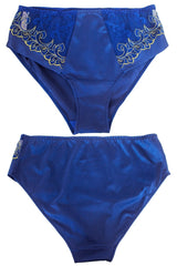 BLUE LACE PANTIES KEIRA HI-CUT - FitAuMaxLingerie