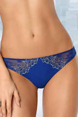 BLUE LACE PANTIES KEIRA THONG - FitAuMaxLingerie