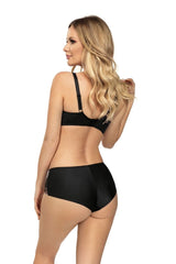 GOLD AND BLACK LACE BRA WITH UNDERWIRE MICHELLE SEMI SOFT - FitAuMaxLingerie