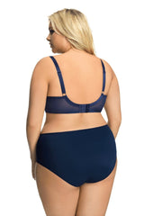 NAVY BLUE LACE BRA MONIQUE UNDERWIRE SOFT - FitAuMaxLingerie