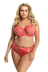 ORANGE LACE BRA BERGAMO UNDERWIRE SOFT - FitAuMaxLingerie
