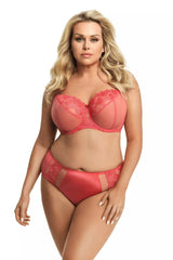 ORANGE LACE BRA BERGAMO UNDERWIRE SOFT - FitAuMaxLingerie