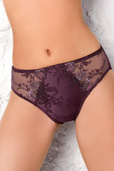 PARIS BIKINI BURGUNDY LACE PANTIES - FitAuMaxLingerie