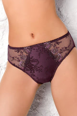 PARIS BIKINI BURGUNDY LACE PANTIES - FitAuMaxLingerie