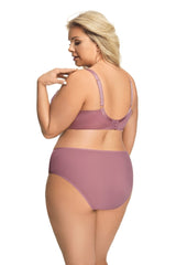 PINK LACE LILLIAN HI-CUT PANTIES - FitAuMaxLingerie