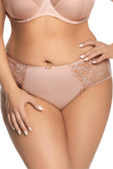 POWDER PINK LACE CHARLOTTE HI-CUT PANTIES - FitAuMaxLingerie