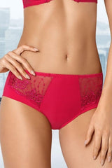 RED LACE SALMA HI-CUT PANTIES - FitAuMaxLingerie
