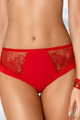 RED LACE TIANA HI-CUT PANTIES - FitAuMaxLingerie