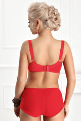 RED LACE UNDERWIRE BRA SONATA SOFT - FitAuMaxLingerie