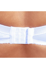 SILVER AND WHITE LACE BRA GISELLE UNDERWIRE SEMI SOFT - FitAuMaxLingerie