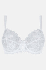 WHITE LACE BRA ARUM UNDERWIRE SOFT - FitAuMaxLingerie