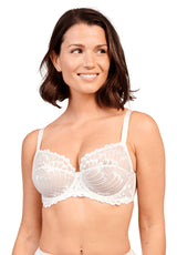 WHITE LACE BRA NARCISSE UNDERWIRE SOFT - FitAuMaxLingerie