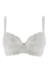 WHITE LACE BRA NARCISSE UNDERWIRE SOFT - FitAuMaxLingerie