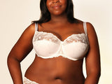 WHITE LACE BRA PAMELA UNDERWIRE SEMI SOFT - FitAuMaxLingerie
