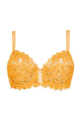 YELLOW LACE BRA ARUM UNDERWIRE SOFT - FitAuMaxLingerie