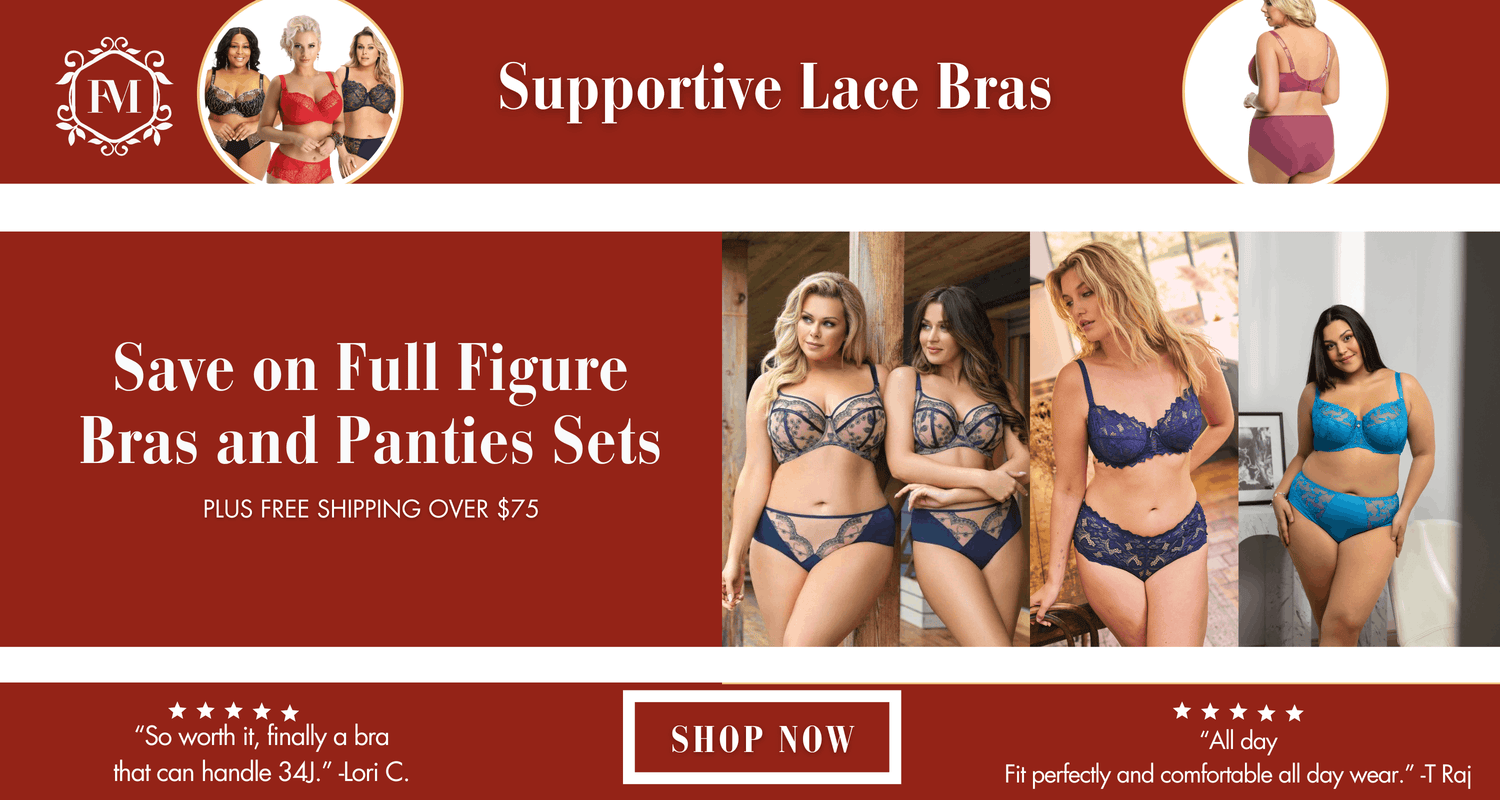 Full figure Lace bras for large breasts