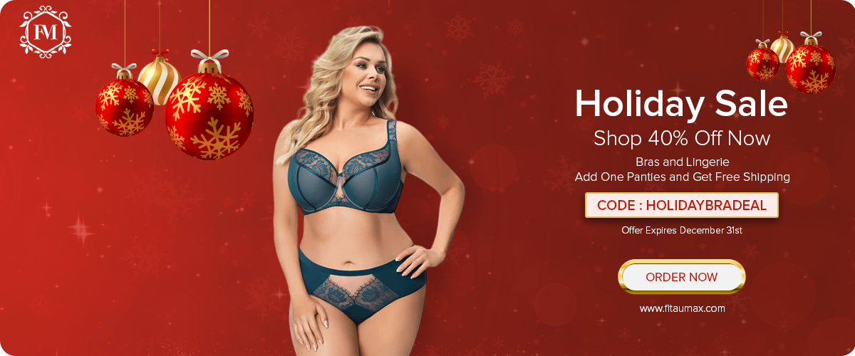 40% Off Bras and Lingerie Holiday Sale 1