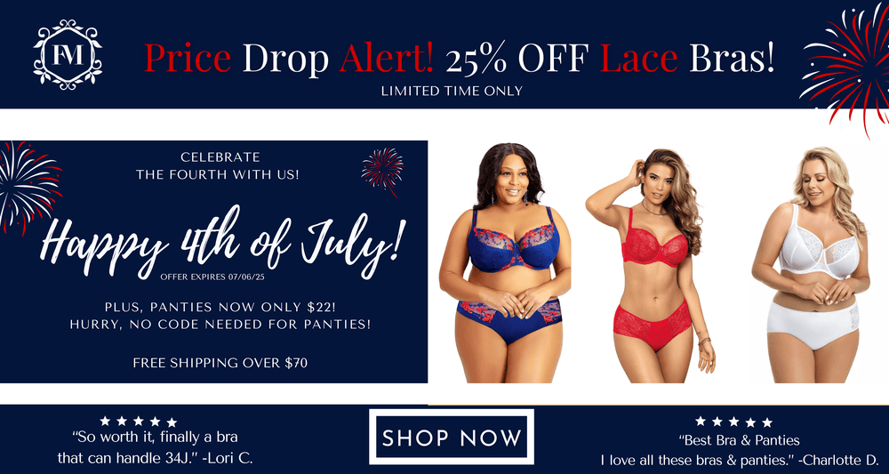 4th of July Bra Sale 2% Off